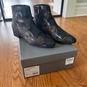 Aquatalia Snakeskin Booties